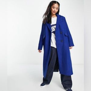 Vero Moda Curve Oversized Long Wool Coat formal | cobalt US 20